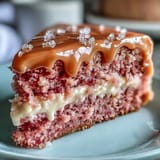 Decadent bridal shower cake, a blushing pink Rosé Velvet masterpiece.