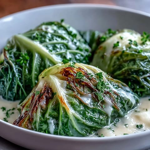 Herby Cabbage in Parmesan Broth