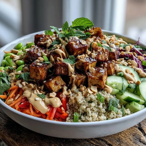 Peanut Tofu Power Bowl