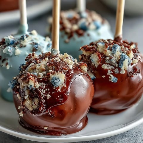 Graduation cake pops gold sprinkles