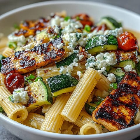 Pasta Salad with Grilled Zucchini
