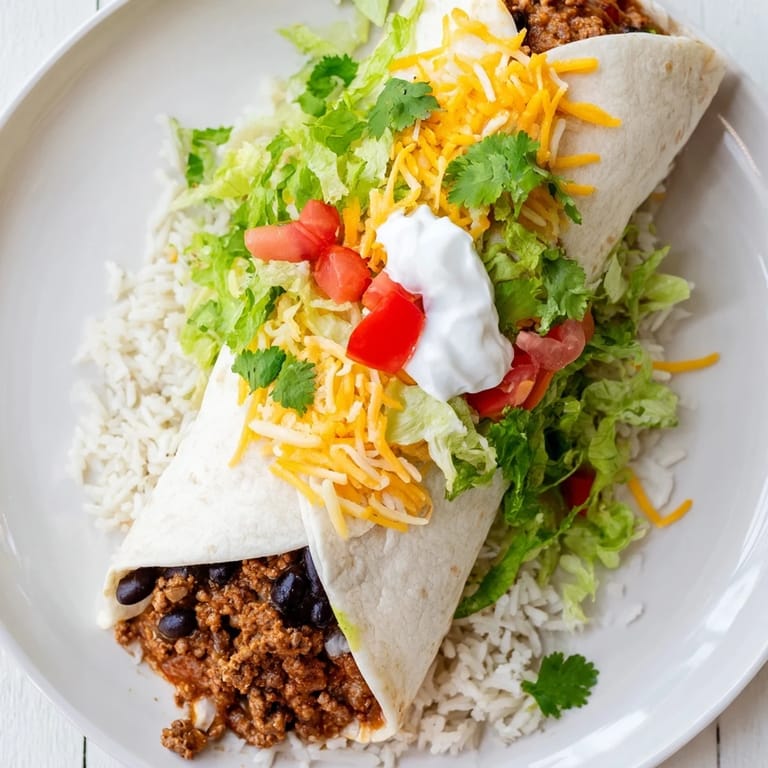 Homemade Beef Burrito wrapped tightly in foil, perfect for a quick and satisfying lunch on the go.
