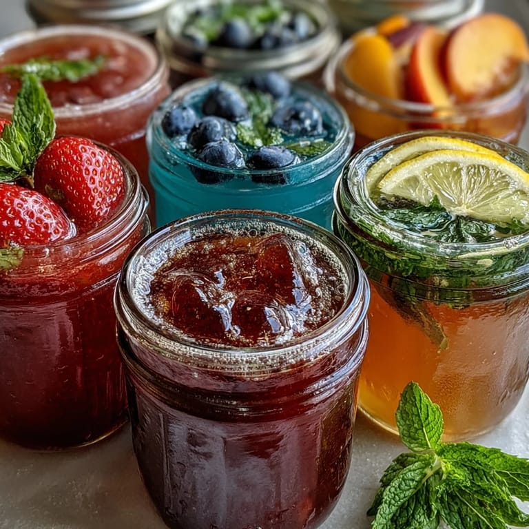 Festive lemonade bar with ice, fresh fruit syrups, lemon slices, and mint, ideal for celebrations and DIY beverage stations.