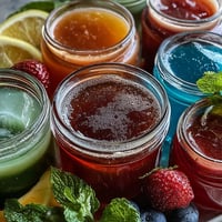 Refreshing DIY lemonade bar with colorful flavor syrups and fresh garnishes, perfect for summer parties and family gatherings.
