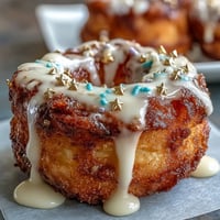 A colorful donut tower centerpiece with rainbow sprinkles, perfect for graduation parties and festive dessert spreads.