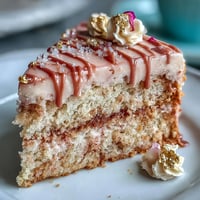 Blush-pink Bridal Shower Rosé Velvet Cake artfully decorated with shimmering gold drip.